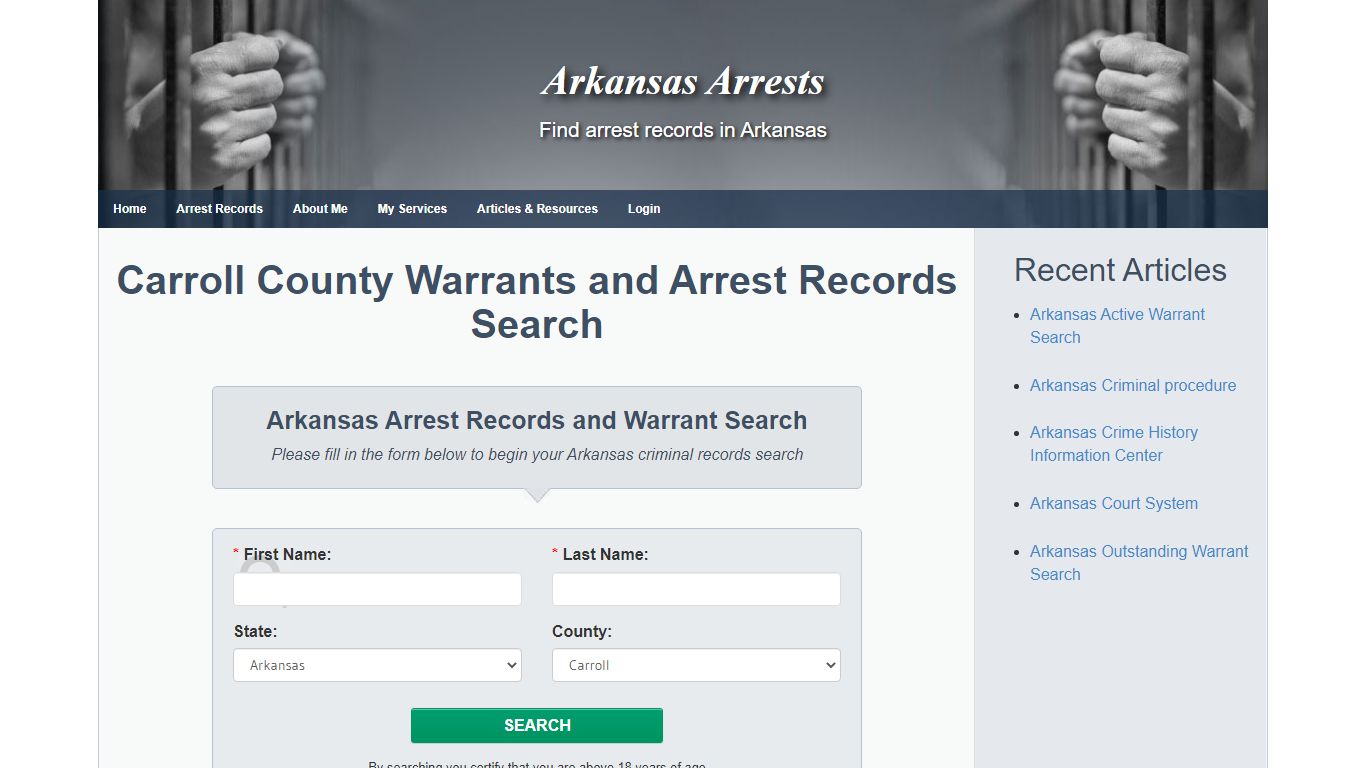 Carroll County Warrants and Arrest Records Search - Arkansas Arrests